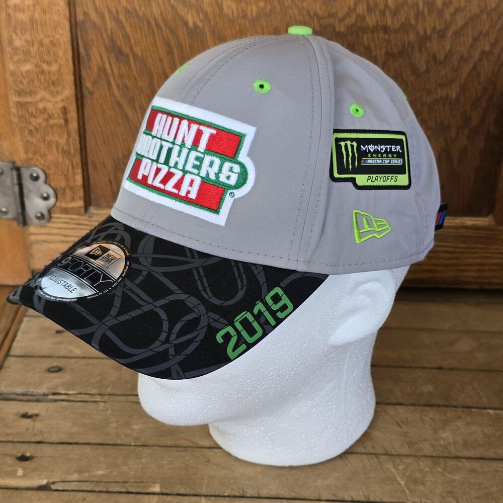 Kevin Harvick Hunt Brothers Pizza Hat Cap Strap Back One Size Gray New Era Mens